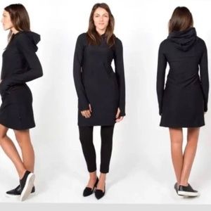 Betabrand Red-Eye Travel Dress (Black)